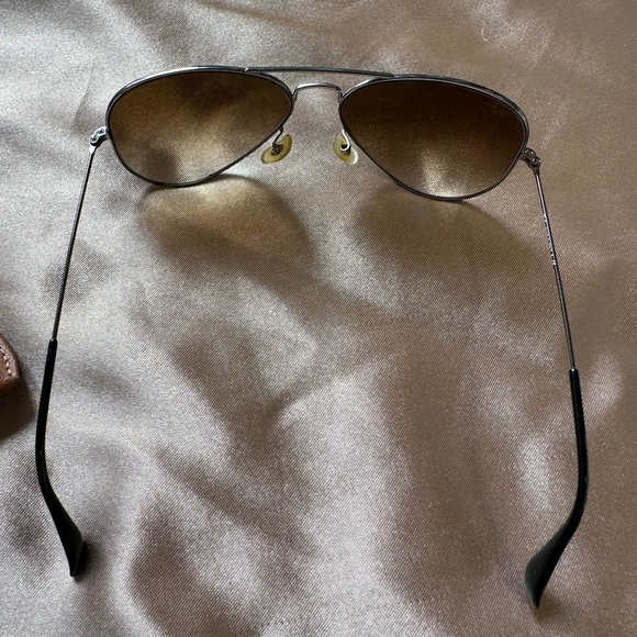 Ray-Ban Brown Gunmetal Men’s Aviator Sunglasses - Picture 12 of 14